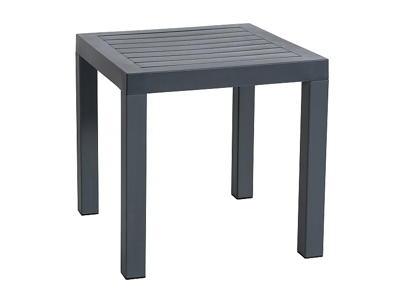 Table d'appoint - eckig - Plastique - 45 x 45cm - Gris foncé - Ocean