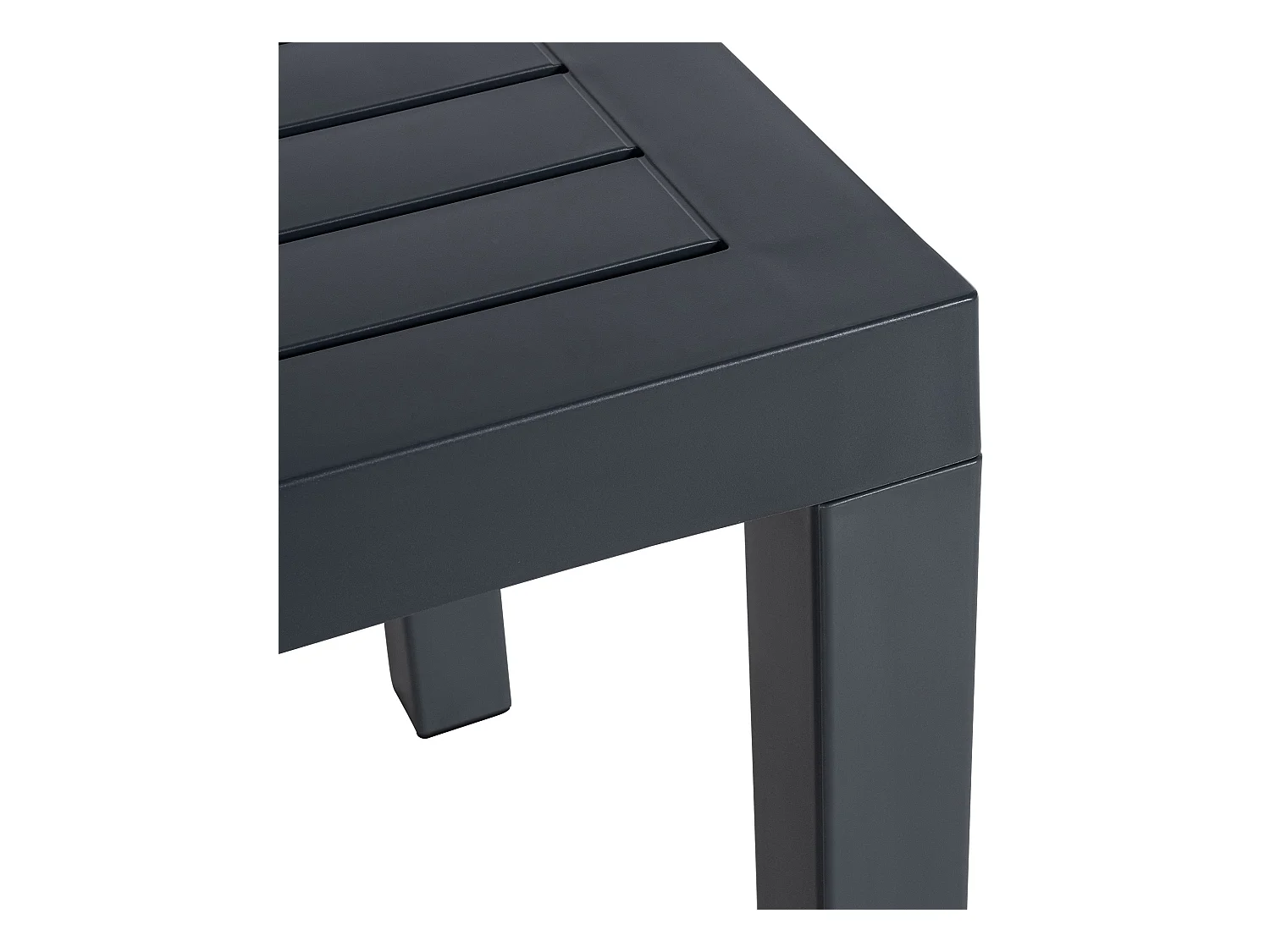 Beistelltisch - eckig - Kunststoff - 45 x 45cm - dunkelgrau - Ocean