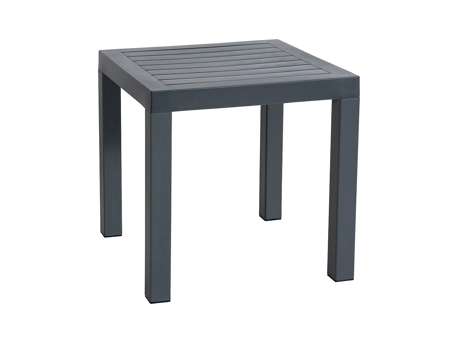 Table d'appoint - eckig - Plastique - 45 x 45cm - Gris foncé - Ocean
