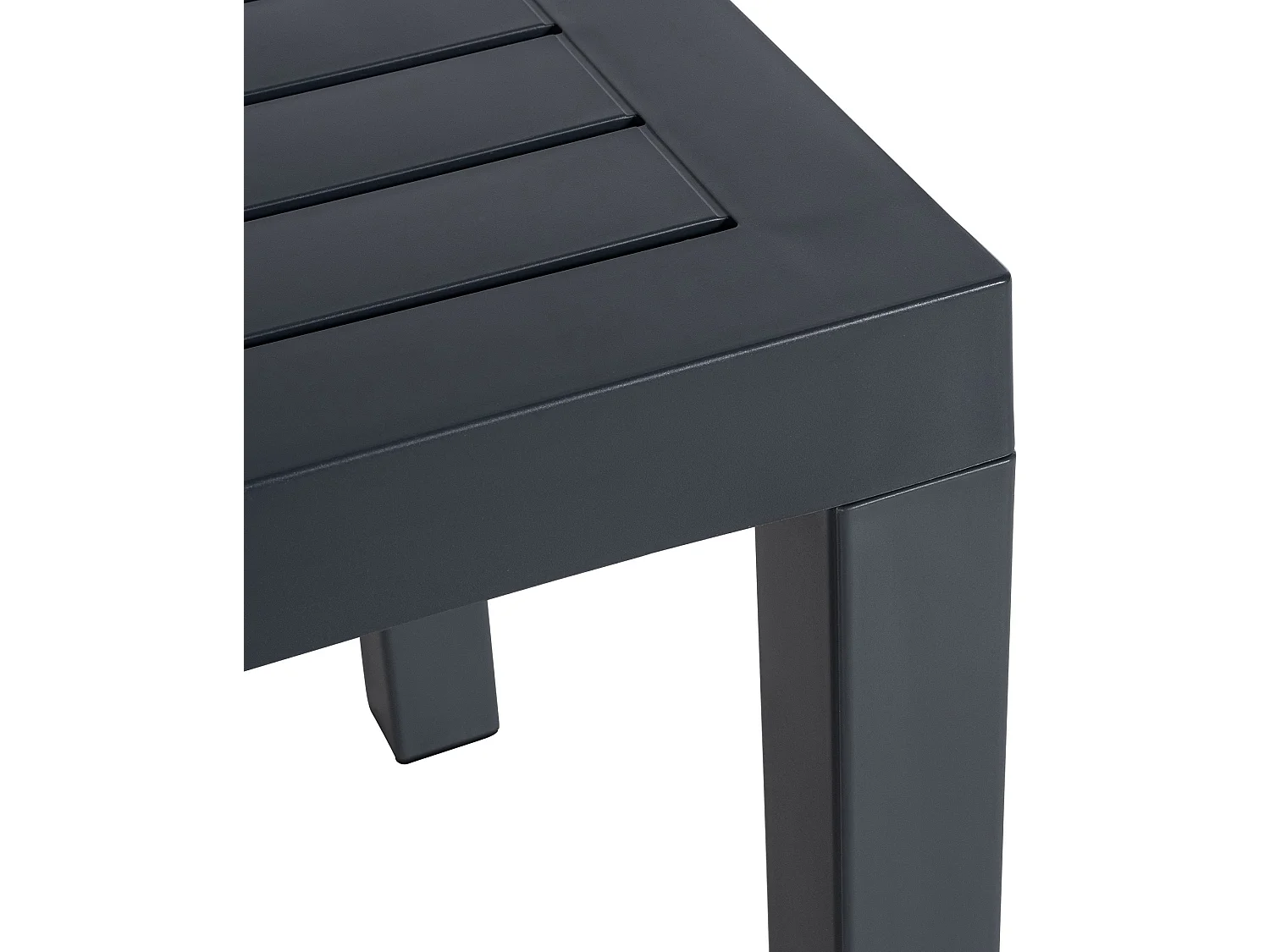 Table d'appoint - eckig - Plastique - 45 x 45cm - Gris foncé - Ocean