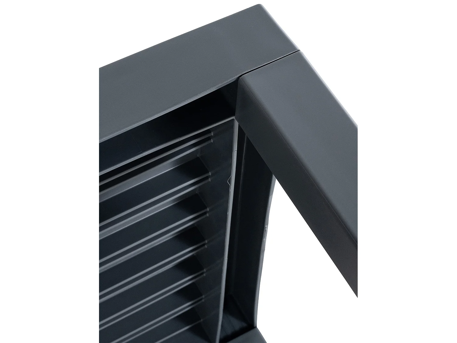 Table d'appoint - eckig - Plastique - 45 x 45cm - Gris foncé - Ocean