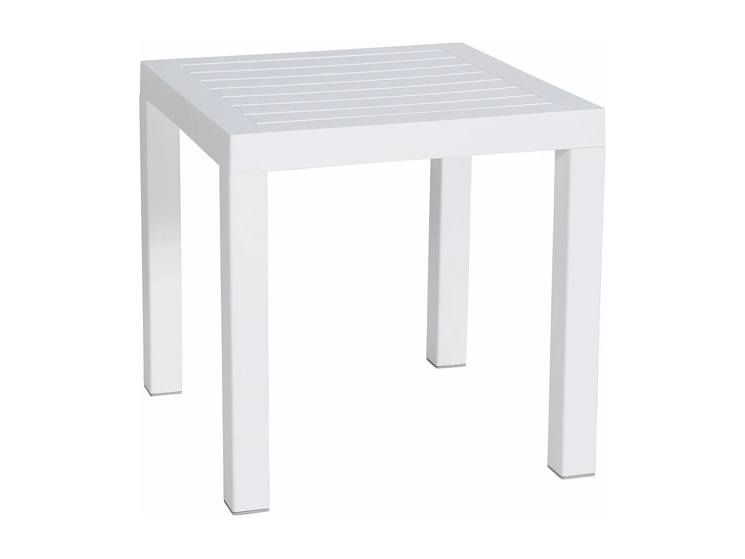 Table d'appoint - carré - Plastique - 45 x 45 cm - Blanc - Ocean