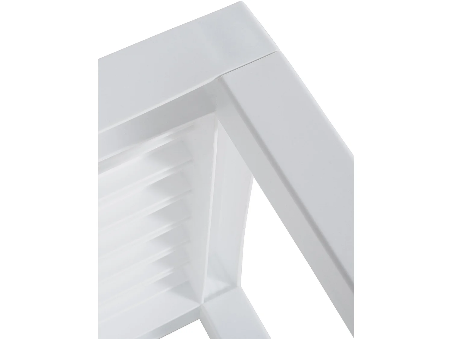 Table d'appoint - carré - Plastique - 45 x 45 cm - Blanc - Ocean