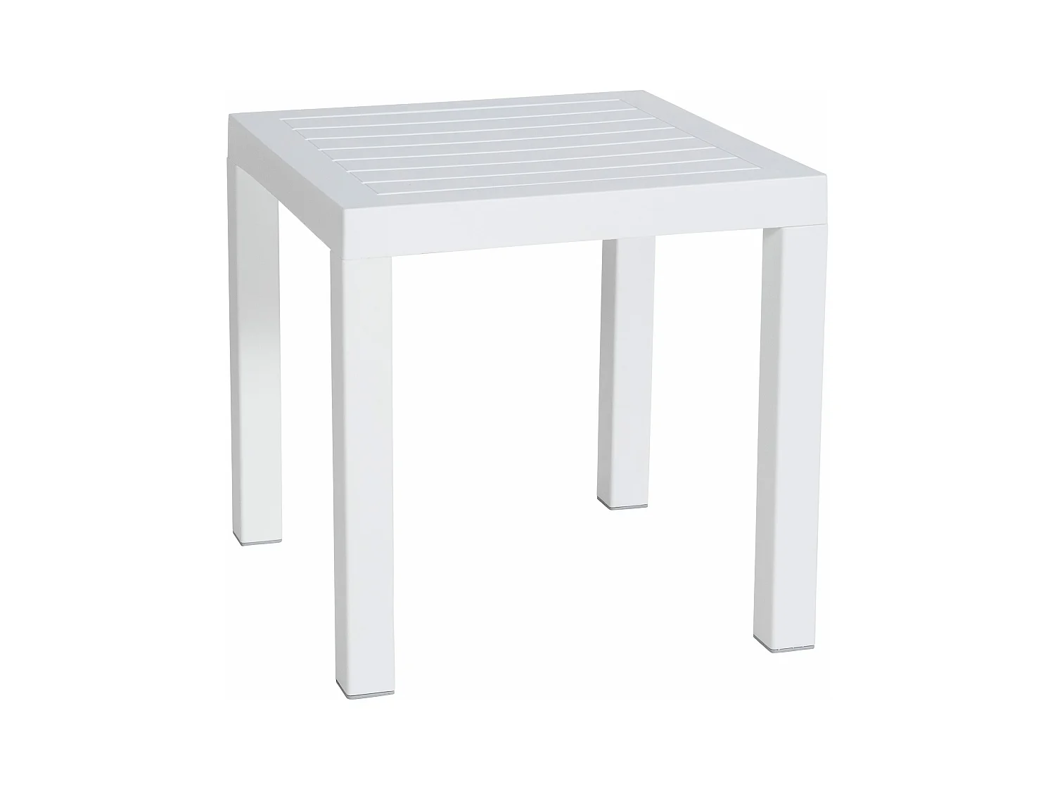 Tavolino - angolare - Plastica - 45 x 45 cm - bianco - Ocean