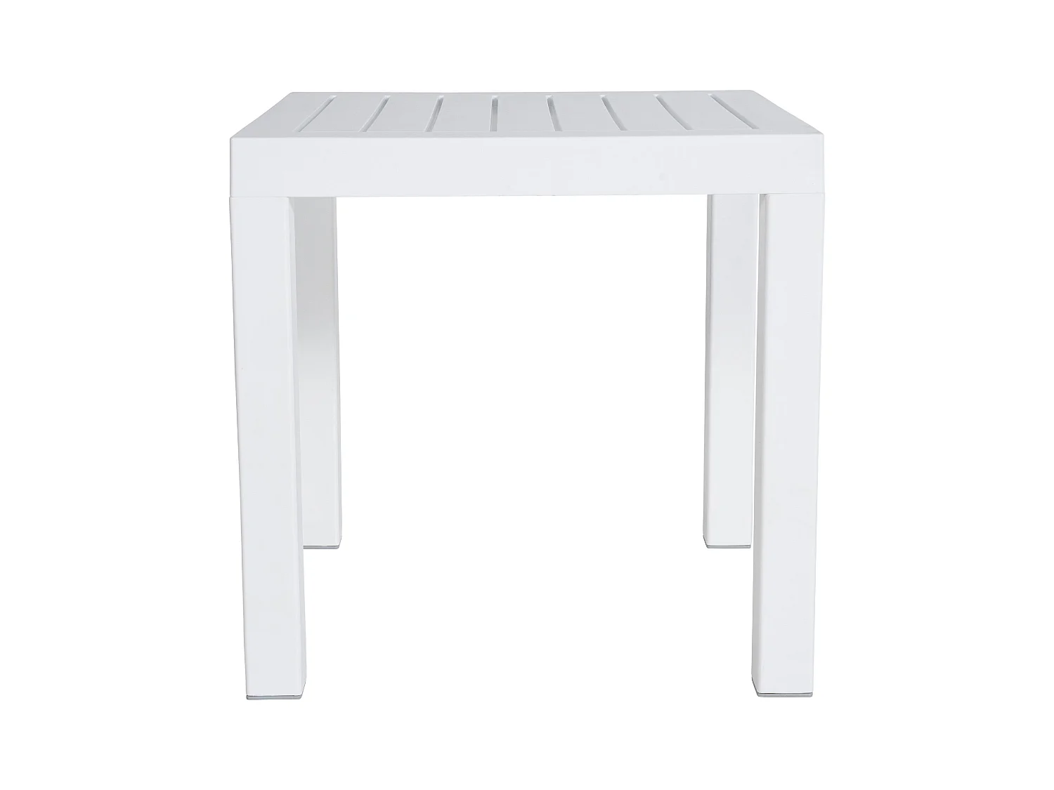 Tavolino - angolare - Plastica - 45 x 45 cm - bianco - Ocean