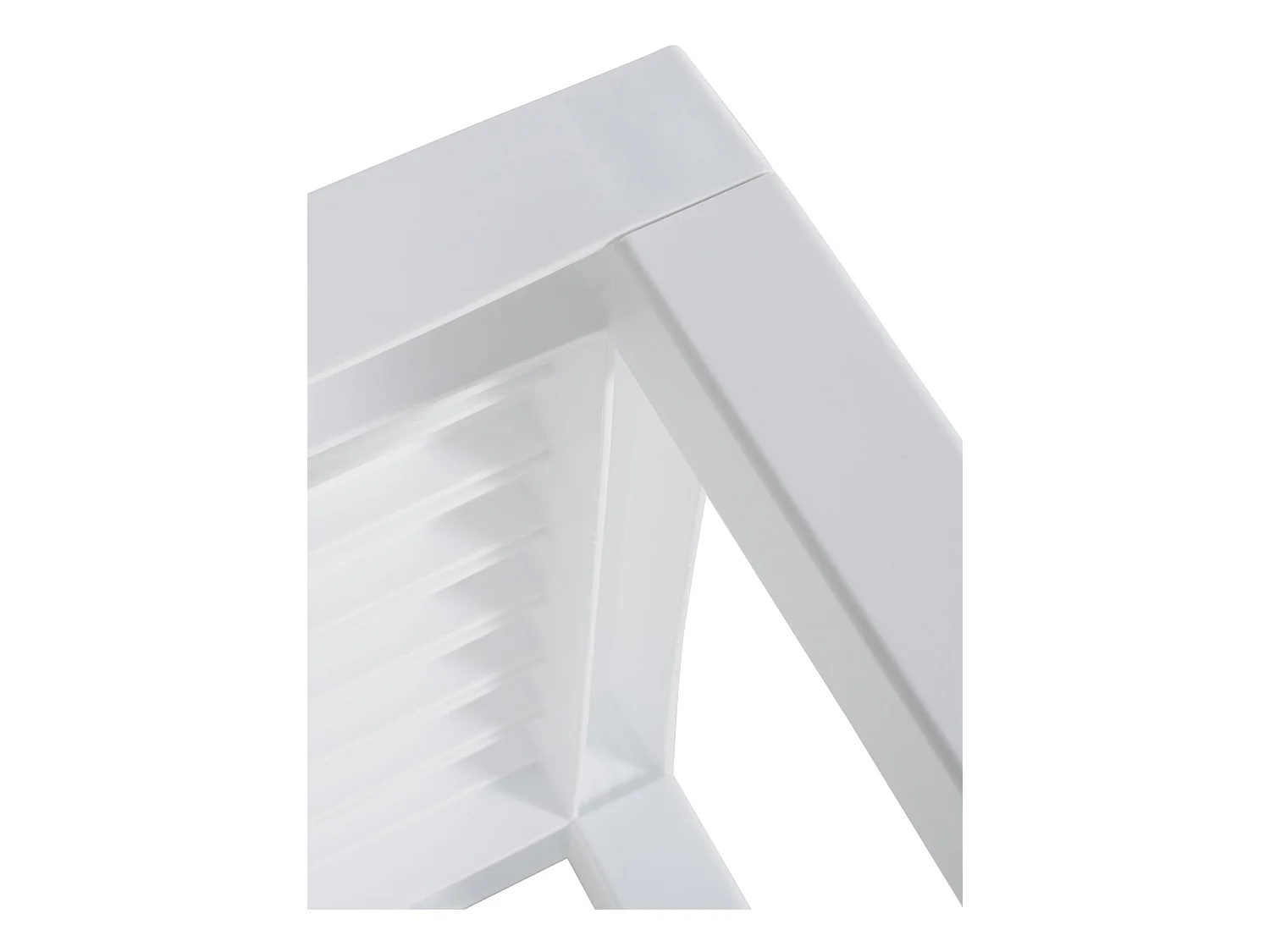 Tavolino - angolare - Plastica - 45 x 45 cm - bianco - Ocean