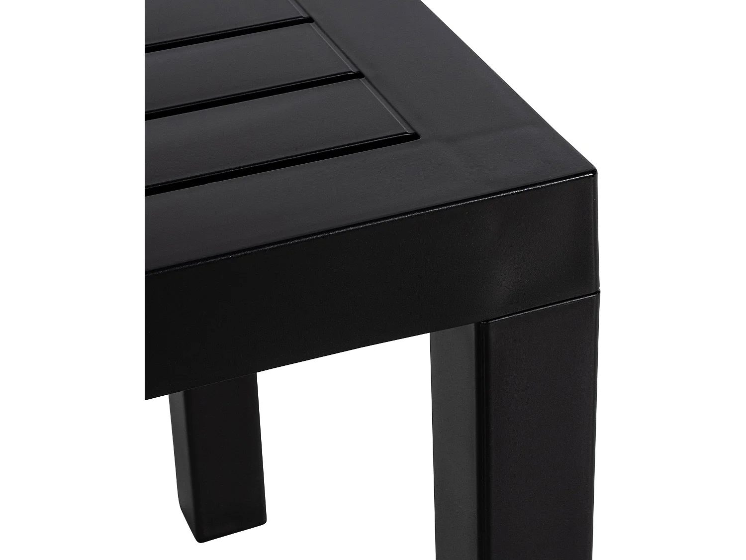 Table d'appoint - eckig - Plastique - 45 x 45cm - Noir - Ocean