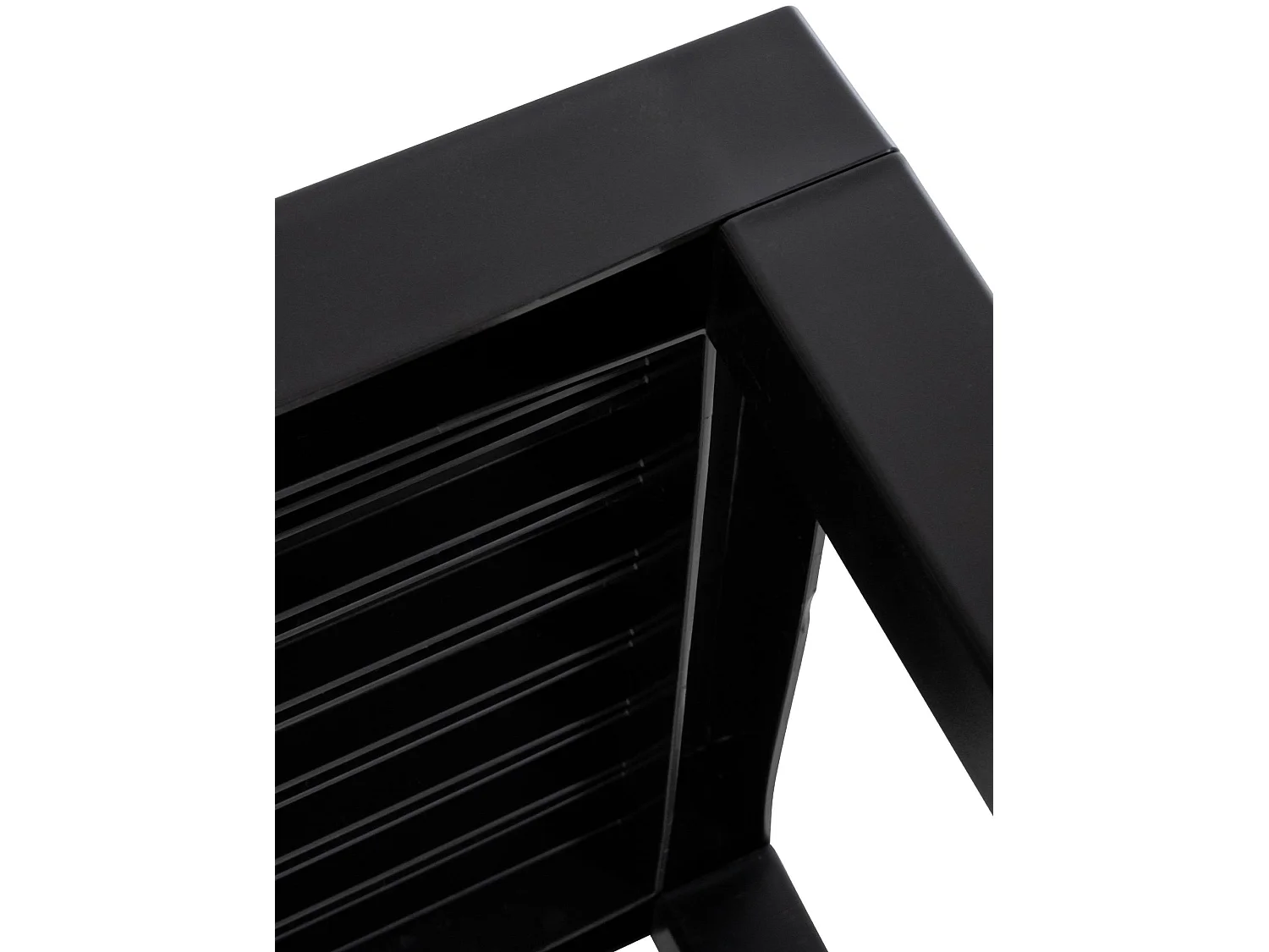 Table d'appoint - eckig - Plastique - 45 x 45cm - Noir - Ocean