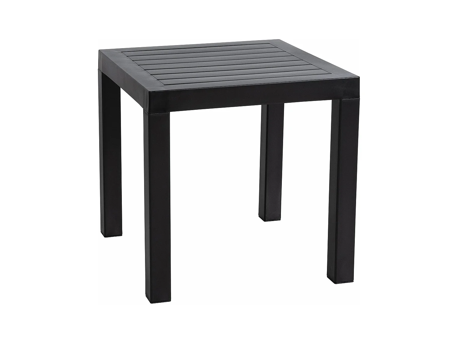 Table d'appoint - eckig - Plastique - 45 x 45cm - Noir - Ocean