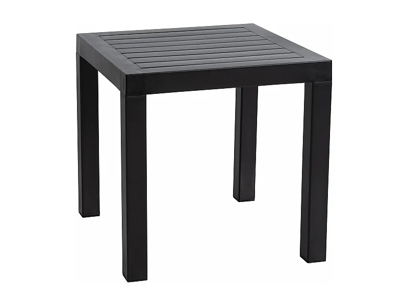 Table d'appoint - eckig - Plastique - 45 x 45cm - Noir - Ocean