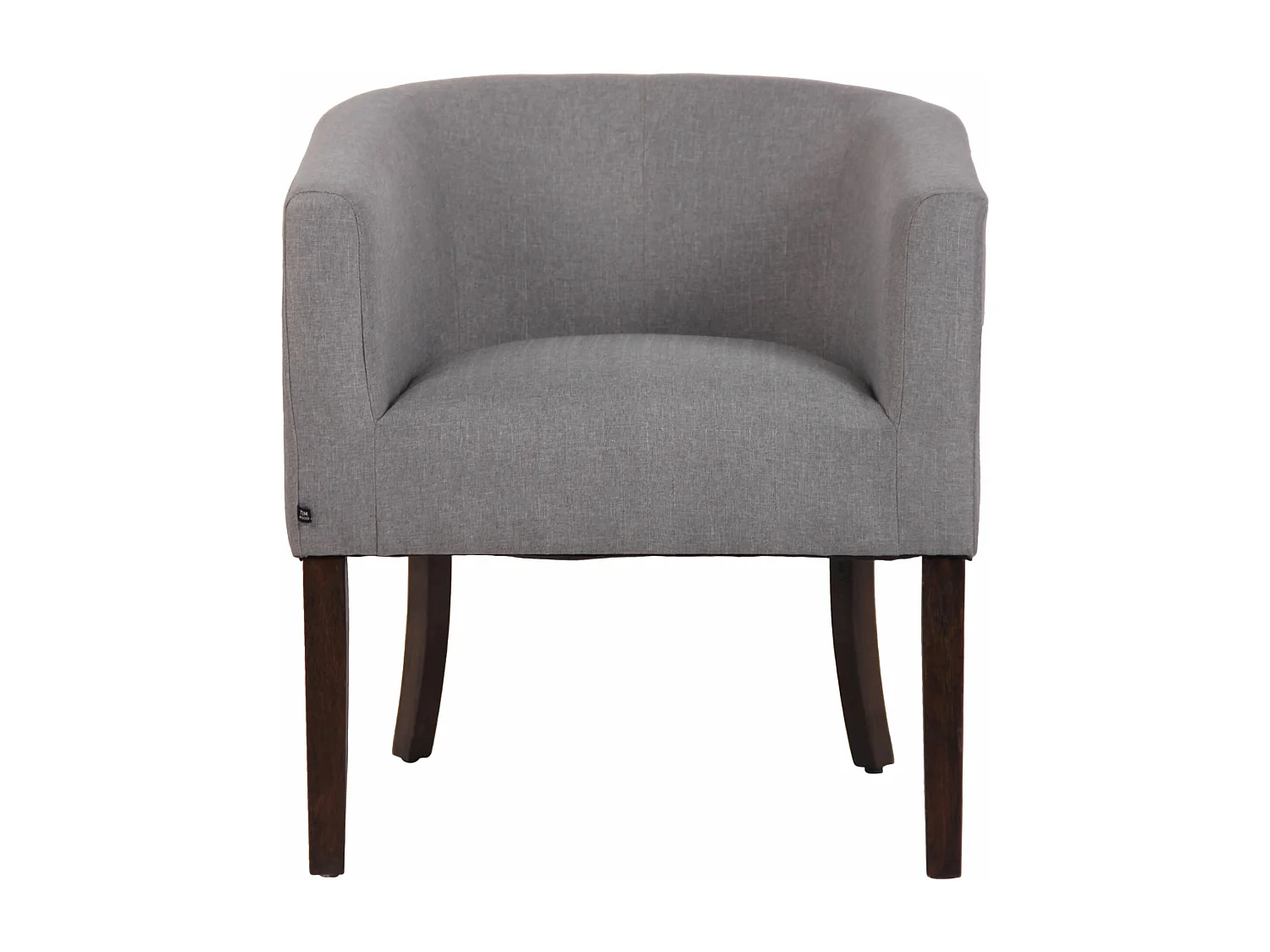 Fauteuil - Tissu & Bois - Gris - Nemea