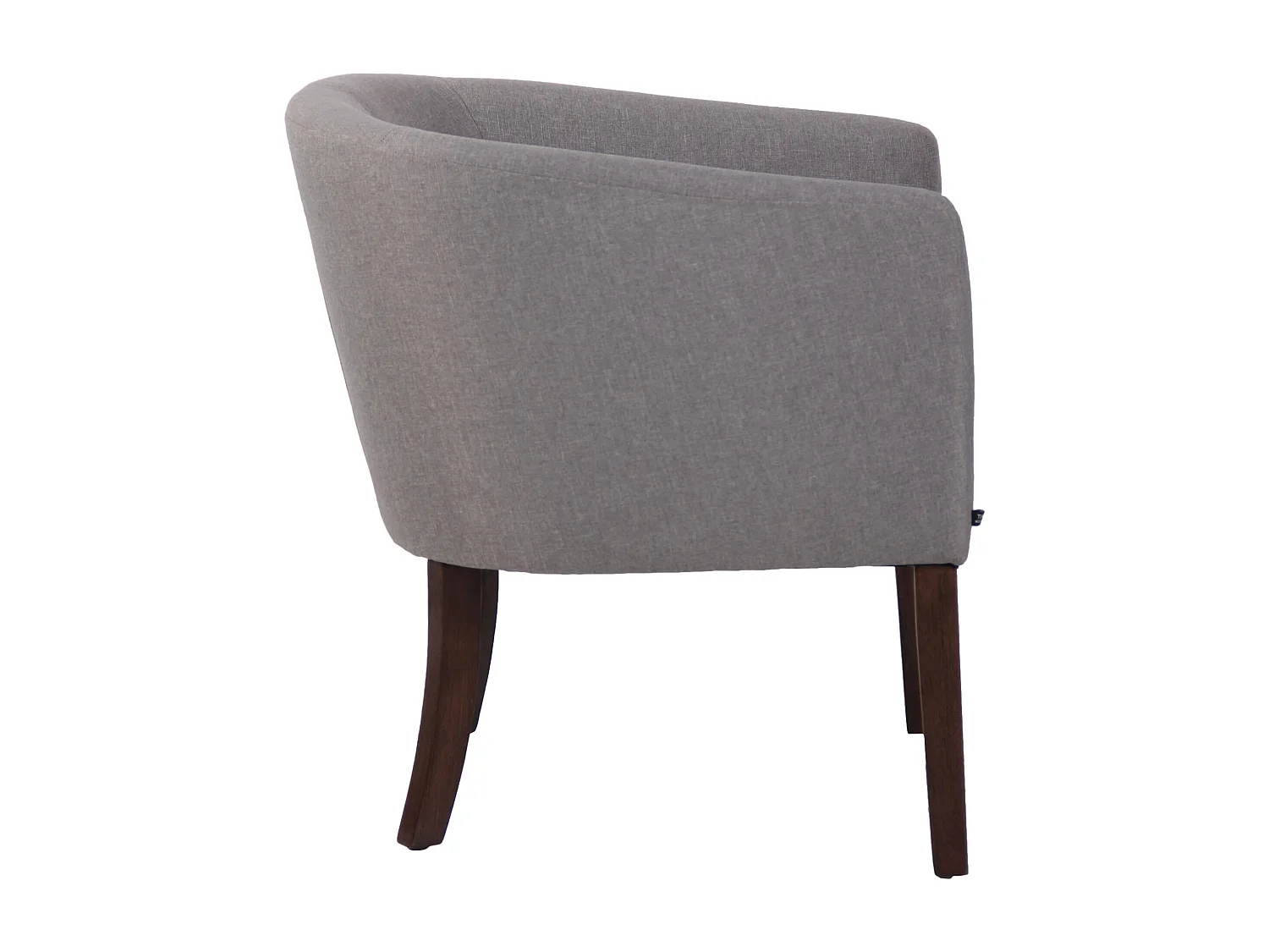 Fauteuil - Tissu & Bois - Gris - Nemea