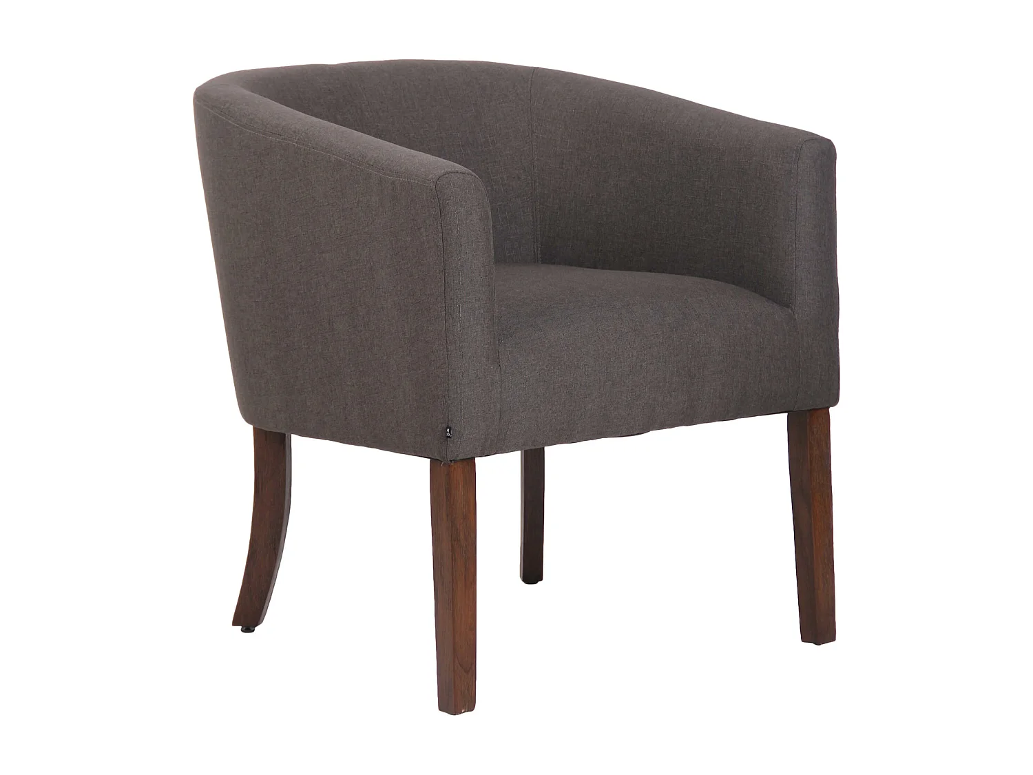 Fauteuil - Tissu & Bois - Gris foncé - Nemea