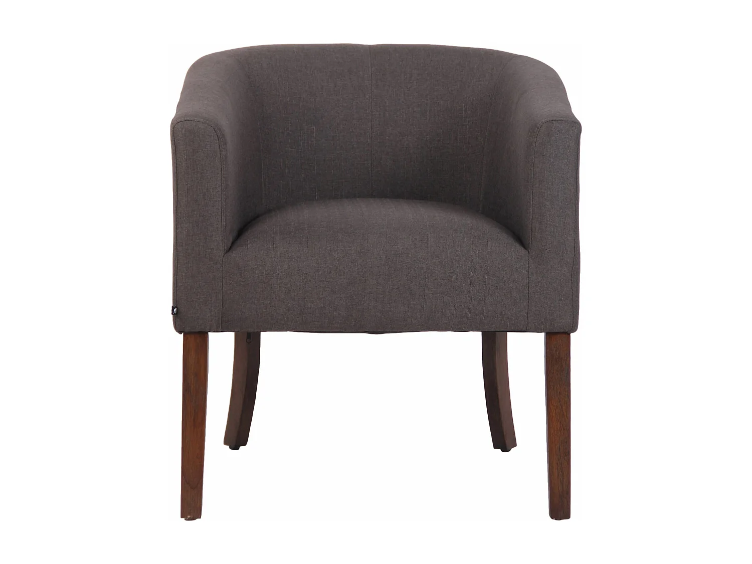 Fauteuil - Tissu & Bois - Gris foncé - Nemea