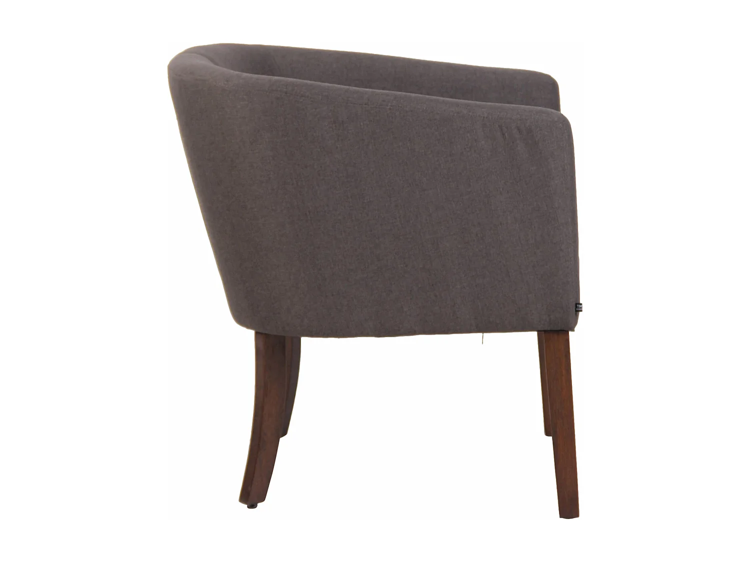 Fauteuil - Tissu & Bois - Gris foncé - Nemea