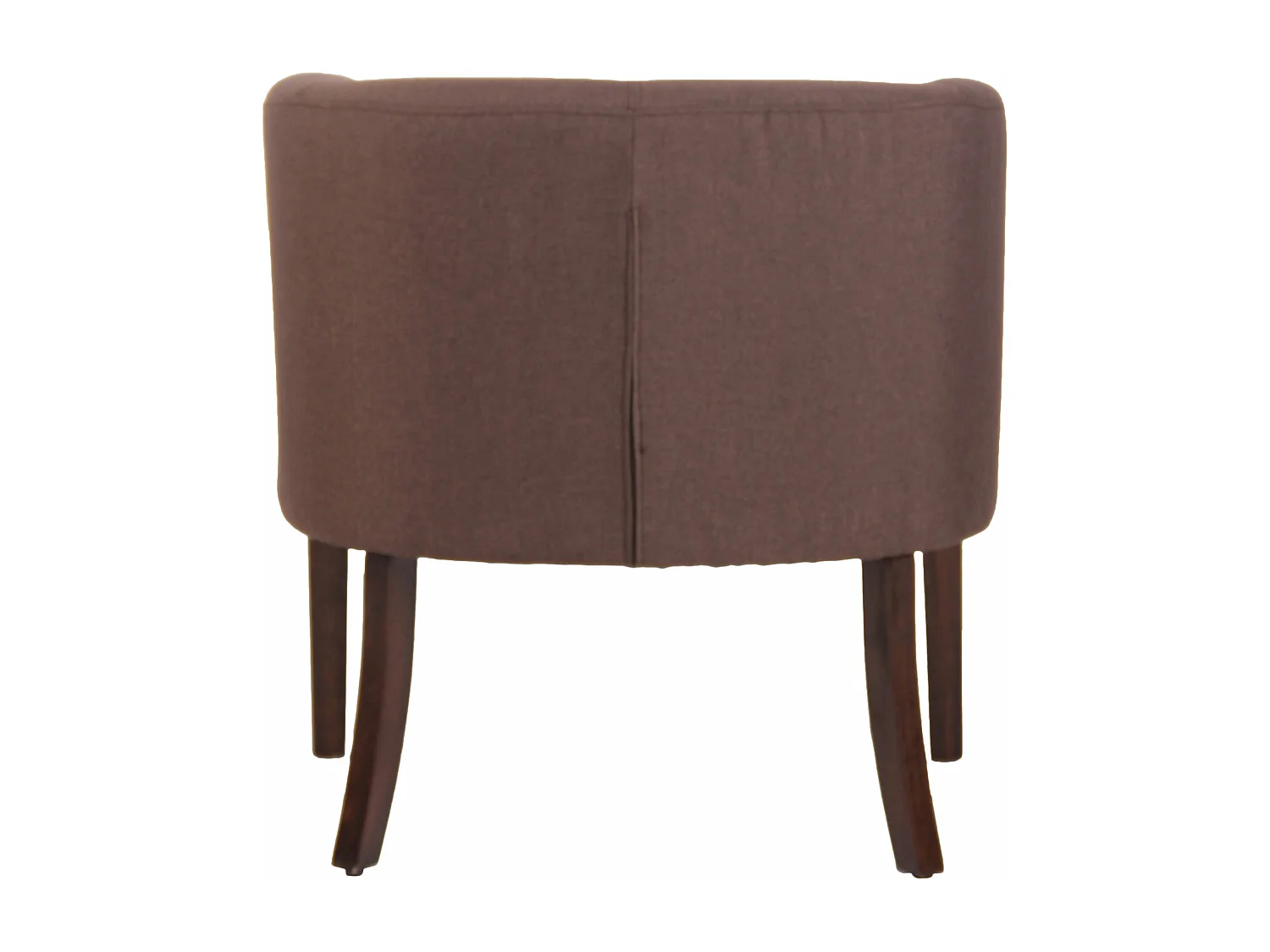 Fauteuil - Tissu & Bois - Marron - Nemea