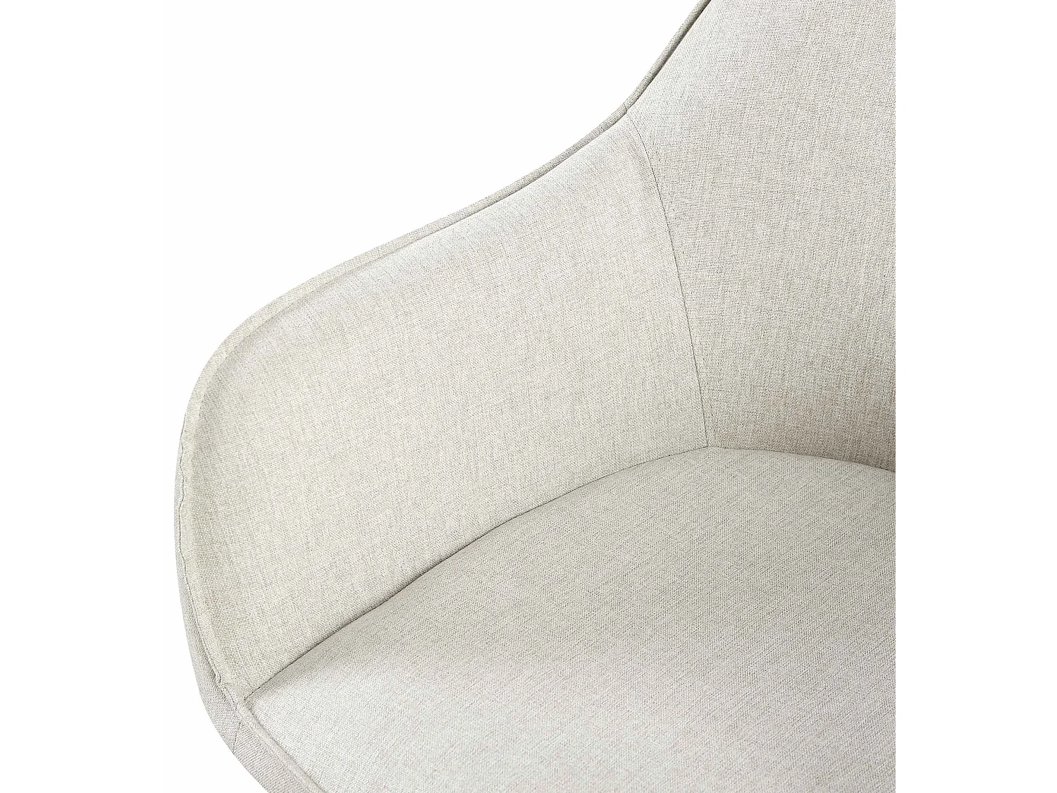 chaises avec accoudoirs - Tissu - Crème - Boise