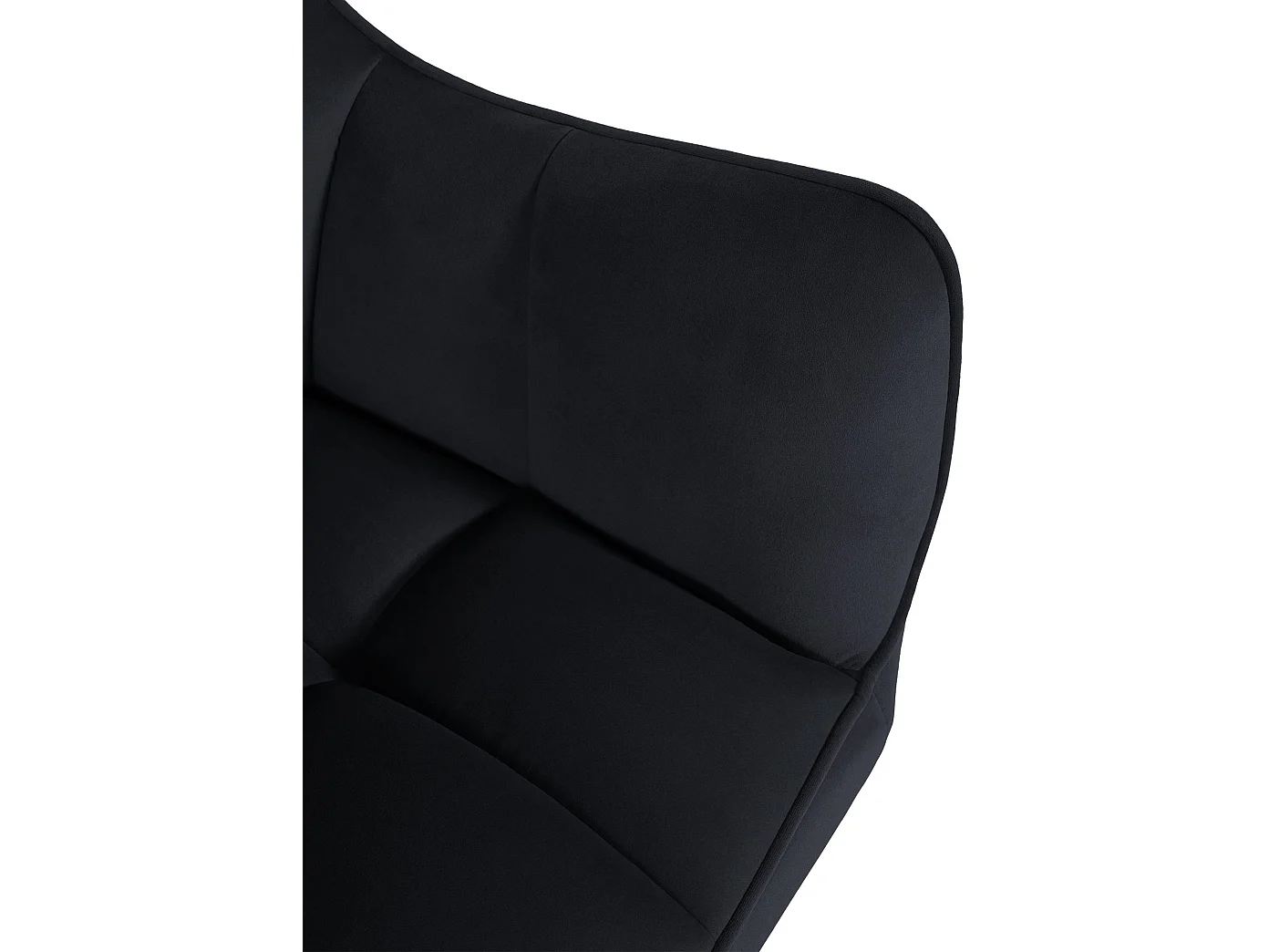 chaises avec accoudoirs - Velours & Noir - Noir - Swing