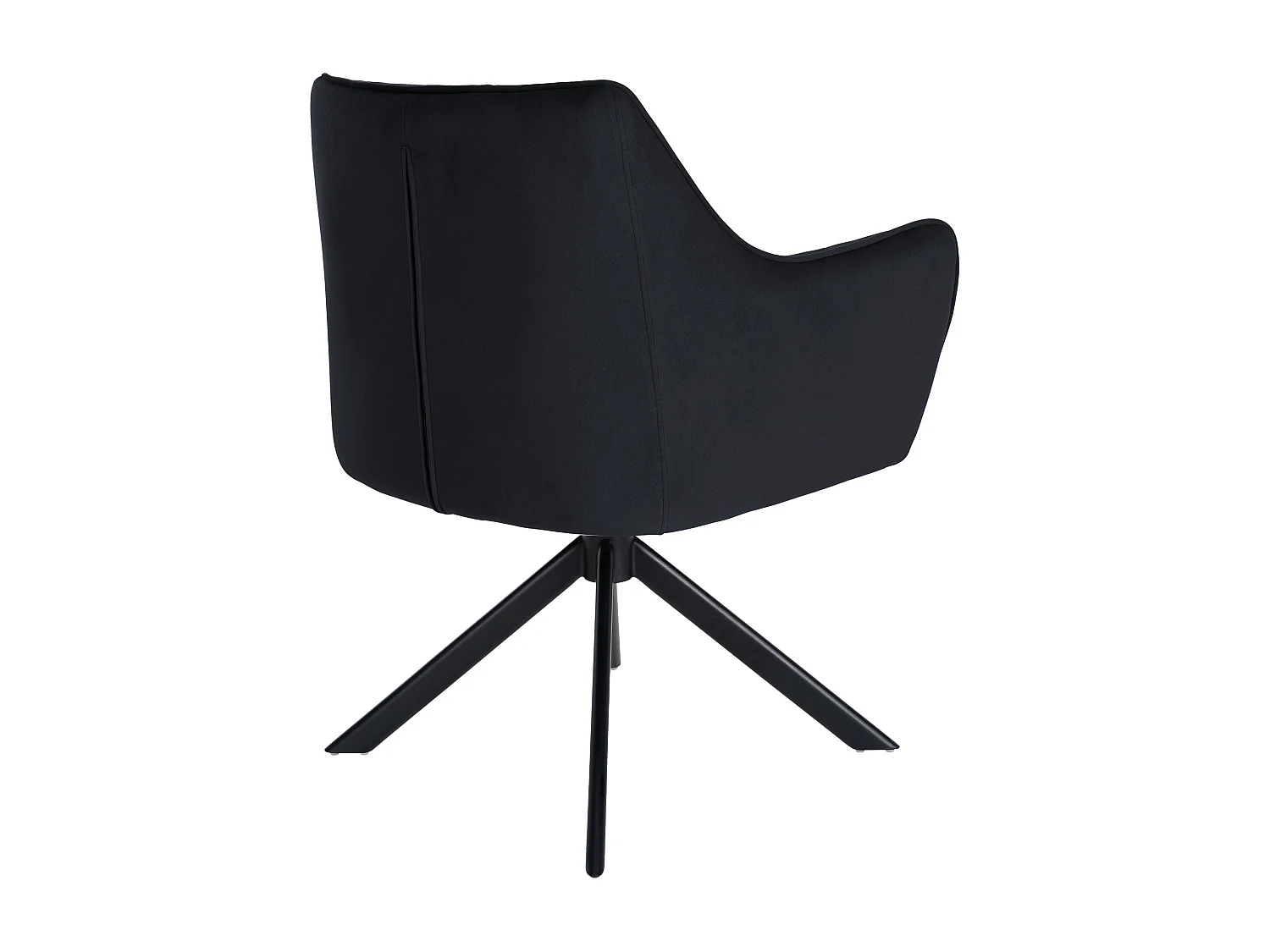 chaises avec accoudoirs - Velours & Noir - Noir - Swing