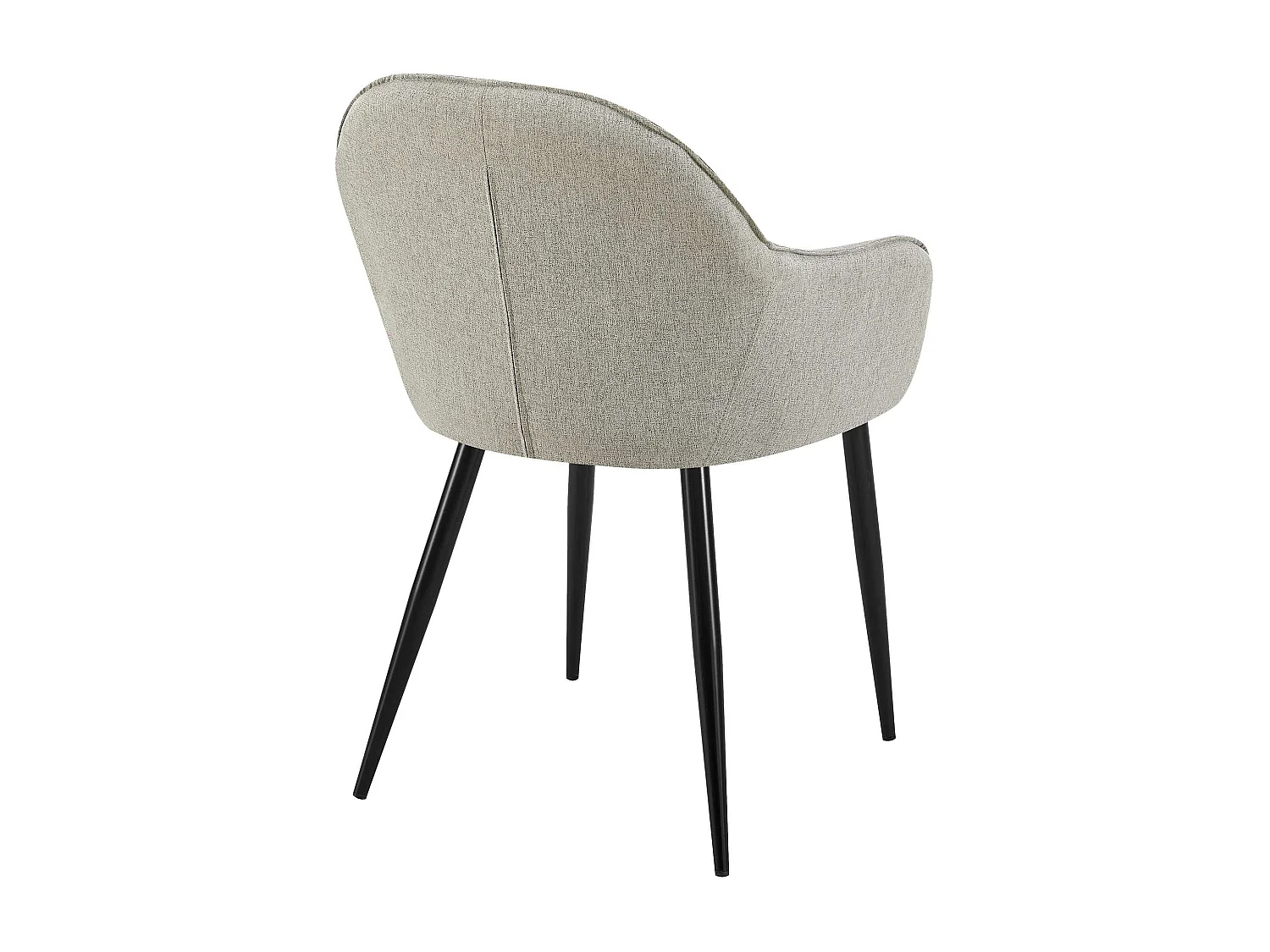 chaises avec accoudoirs - Tissu - Gris - Boise