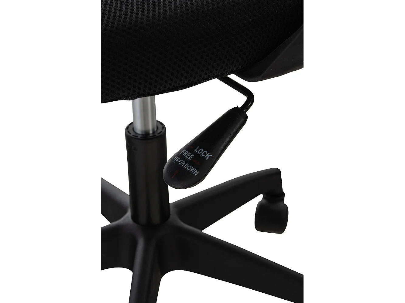 Chaise de bureau - Microfibre & Plastique - Noir - Auburn