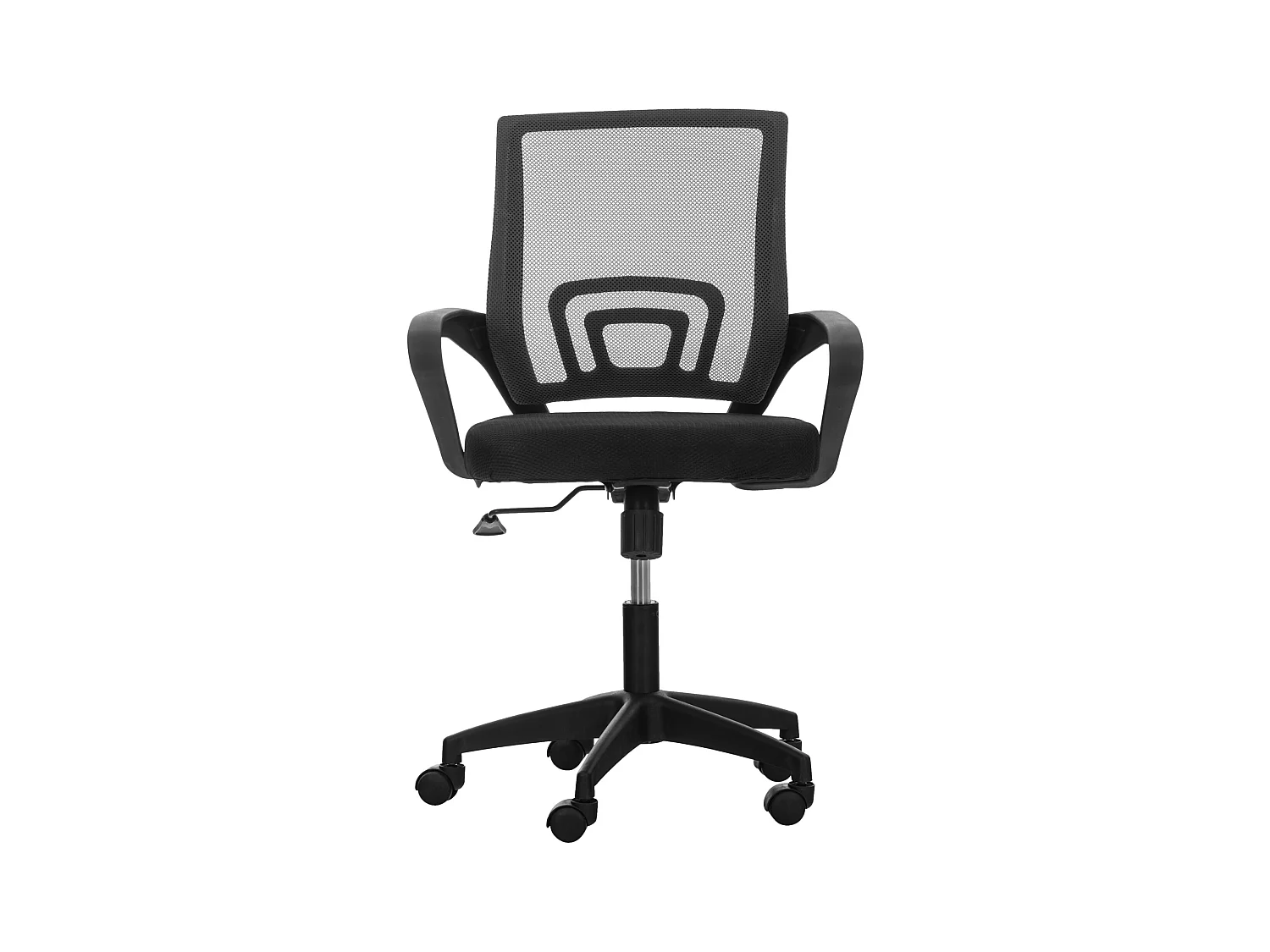 Bureaustoel - Microfiber & Kunststof - zwart - Auburn
