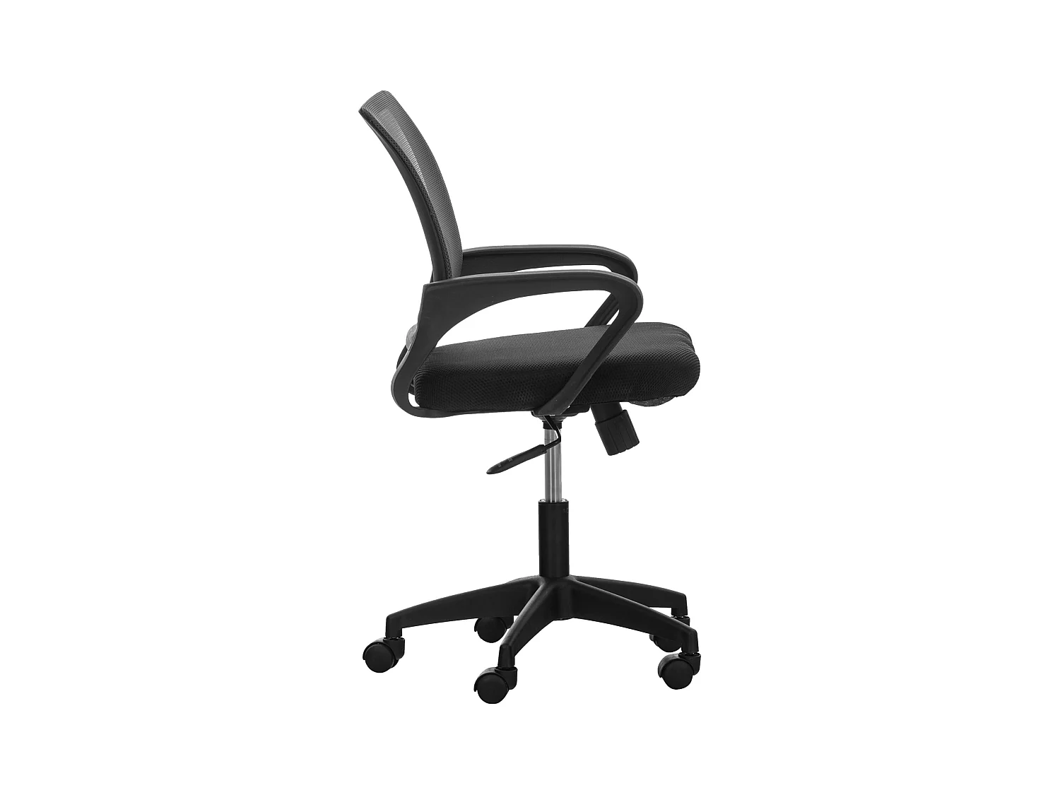 Bureaustoel - Microfiber & Kunststof - zwart - Auburn