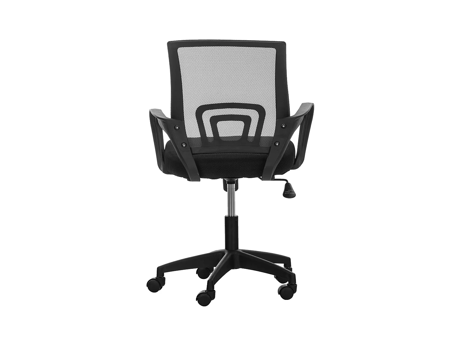 Bureaustoel - Microfiber & Kunststof - zwart - Auburn