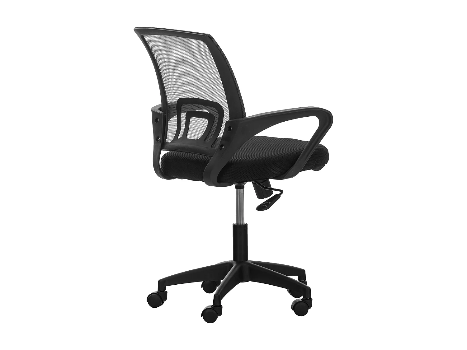 Chaise de bureau - Microfibre & Plastique - Noir - Auburn