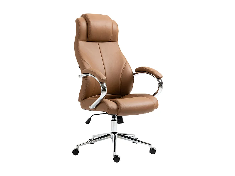 Bürosessel - Echtleder & antik-hell - hellbraun - Salford