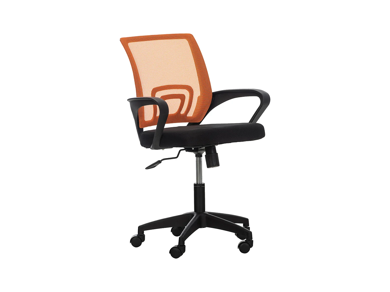 Chaise de bureau - Microfibre & Plastique - Orange - Auburn