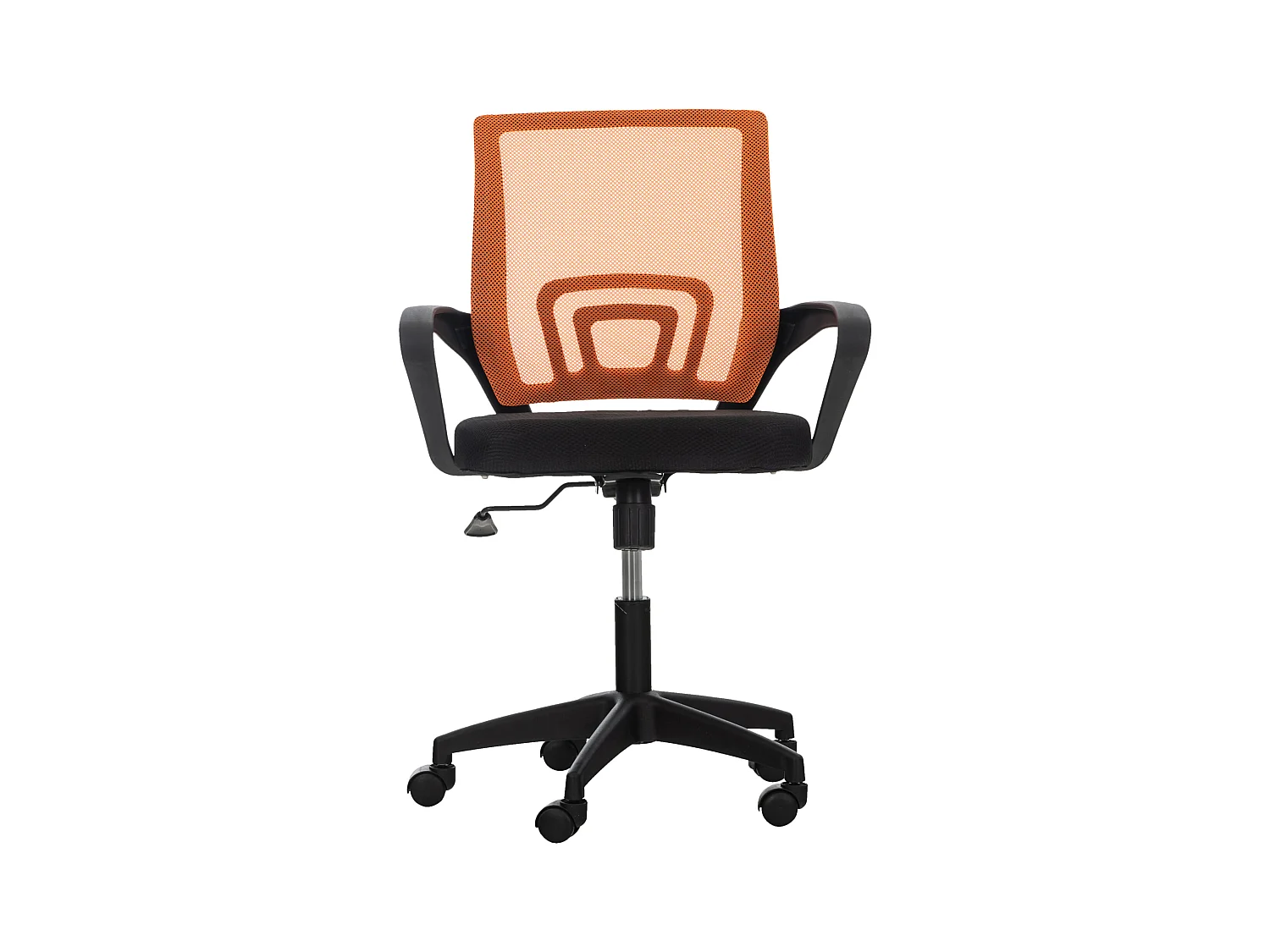 Chaise de bureau - Microfibre & Plastique - Orange - Auburn