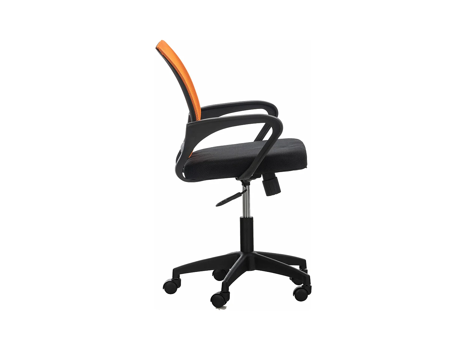 Chaise de bureau - Microfibre & Plastique - Orange - Auburn