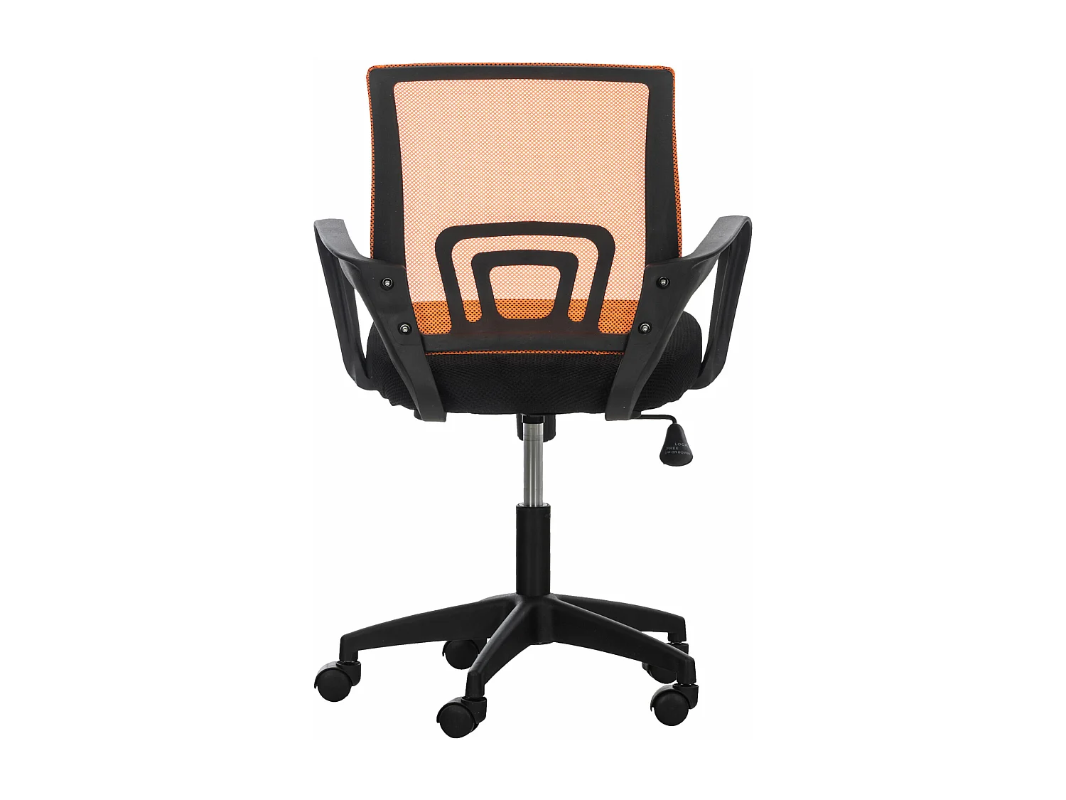 Chaise de bureau - Microfibre & Plastique - Orange - Auburn