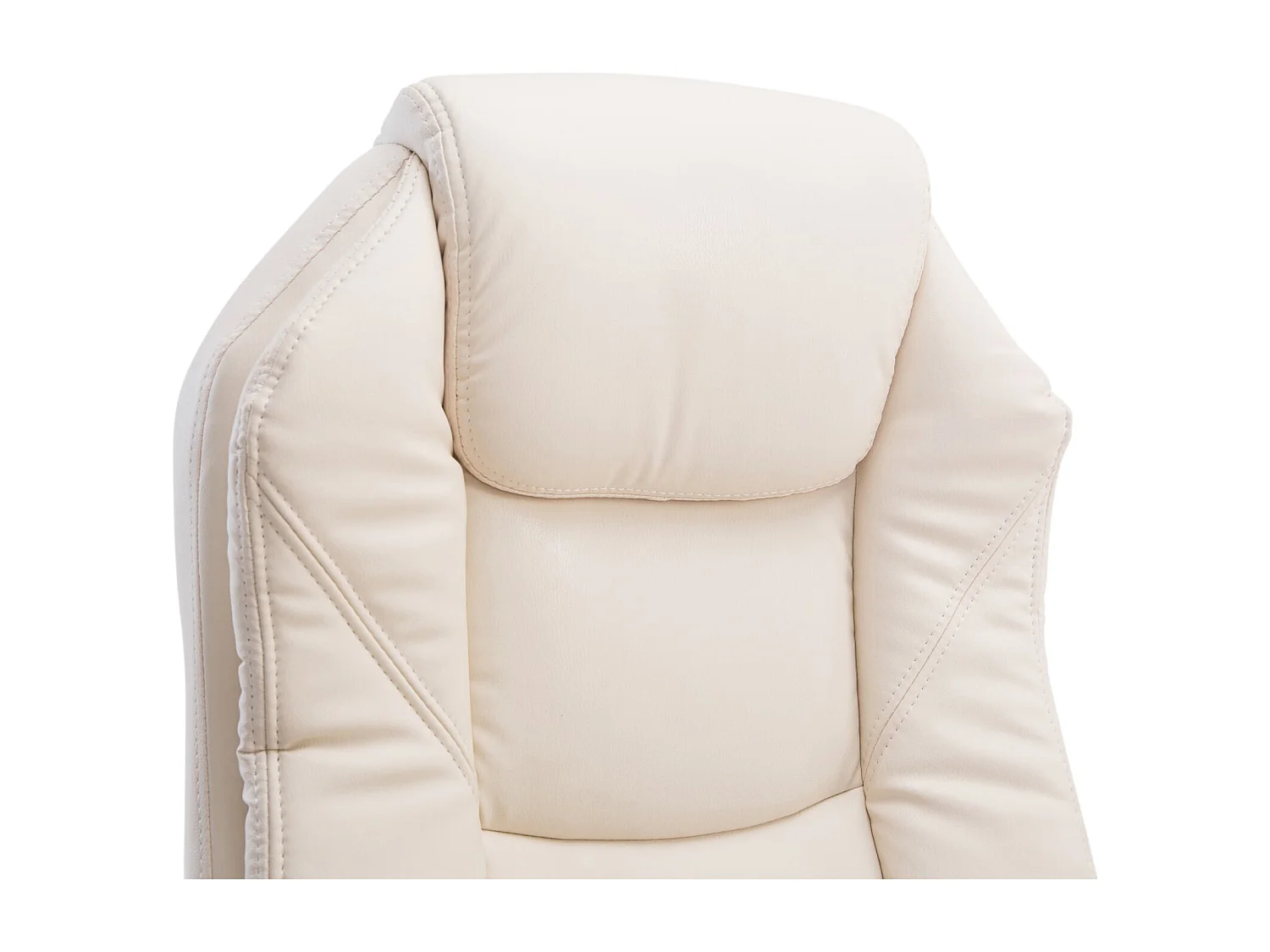 Bureaustoel - Kunstleer & natura - creme - Castle