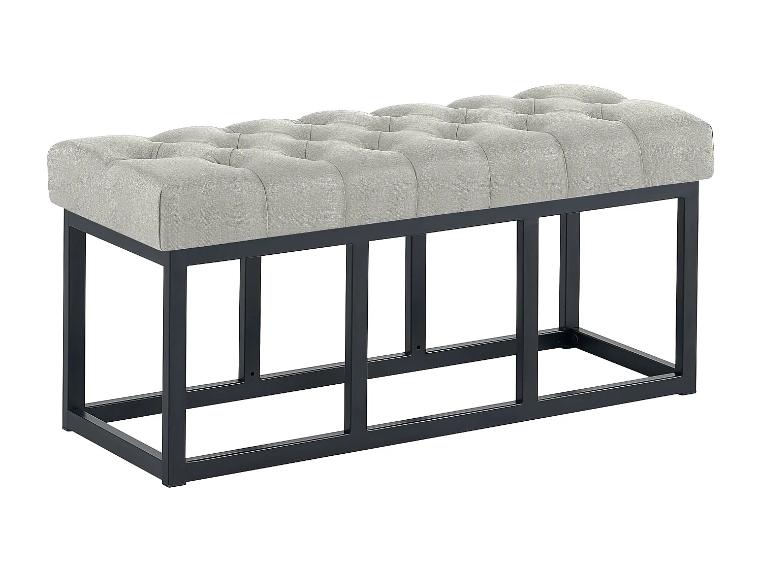 Banquette - Tissu - Gris - Amun