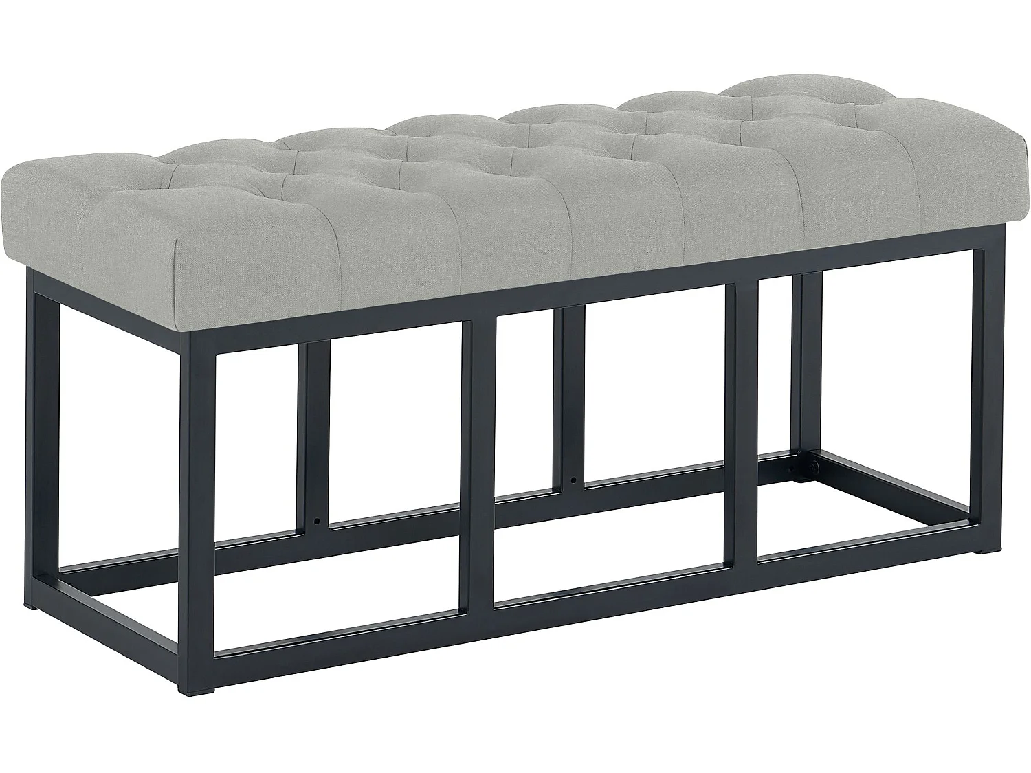 Banquette - Tissu - Gris - Amun