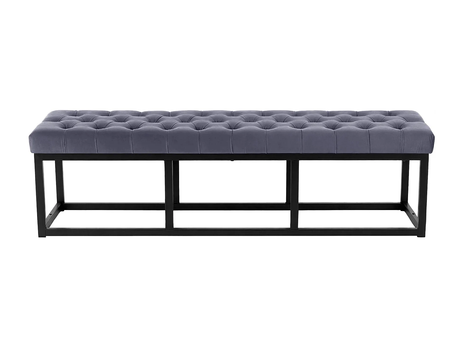 Banquette - Velours - Gris - Polson