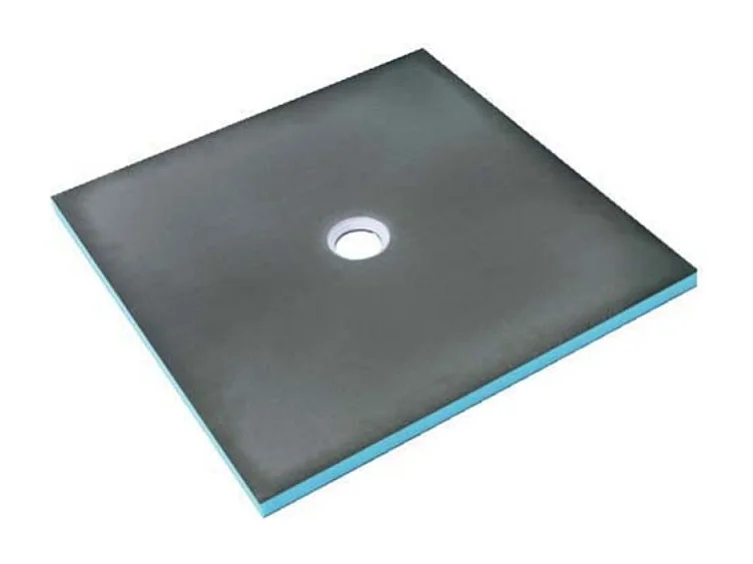 Receveur de douche à carreler 90 x 90 WEDI Fundo Primo carré écoulement centrée