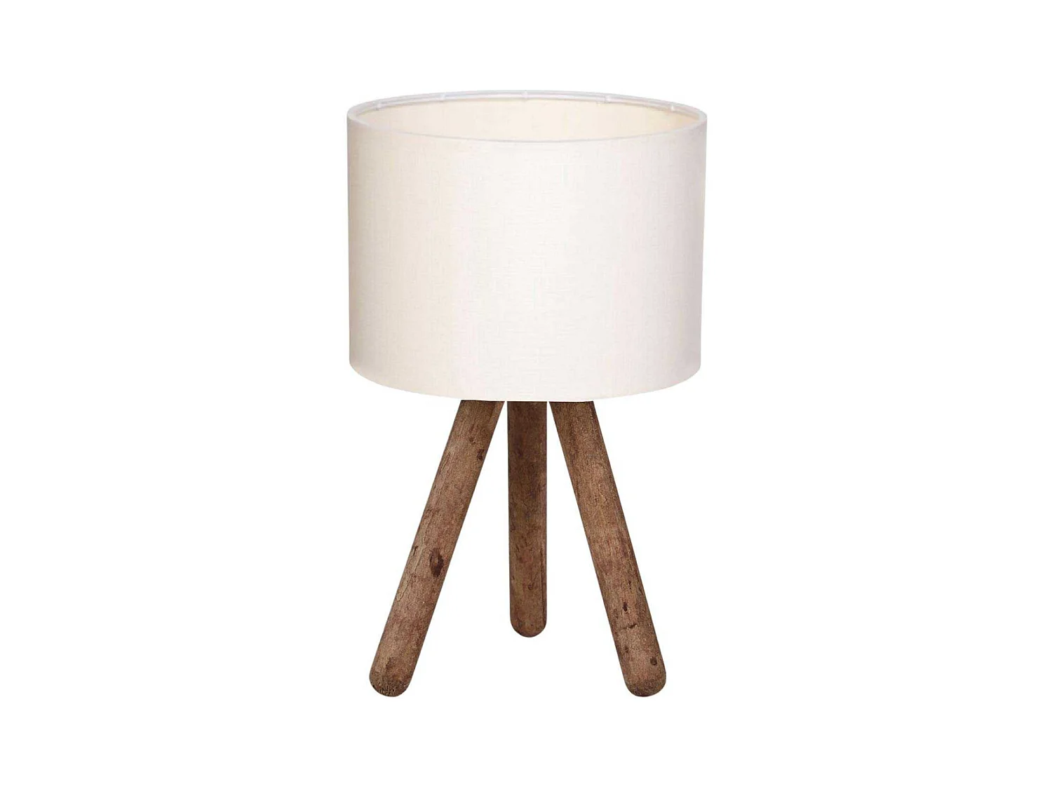 Lampe à poser en bois et tissu Carla