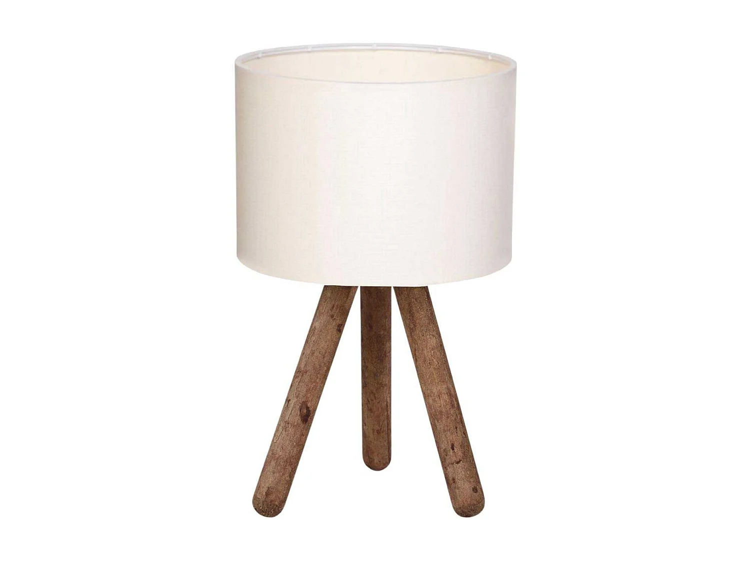 Lampe à poser en bois et tissu Carla