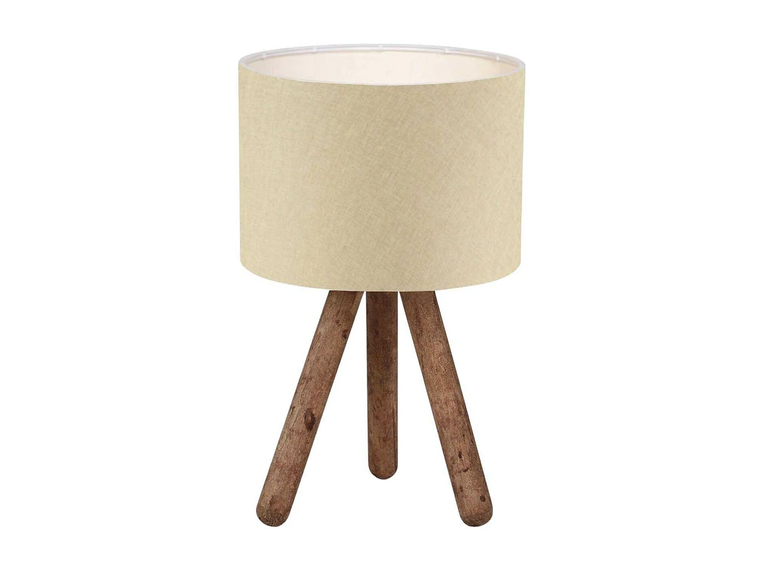 Lampe à poser en bois et tissu Carla