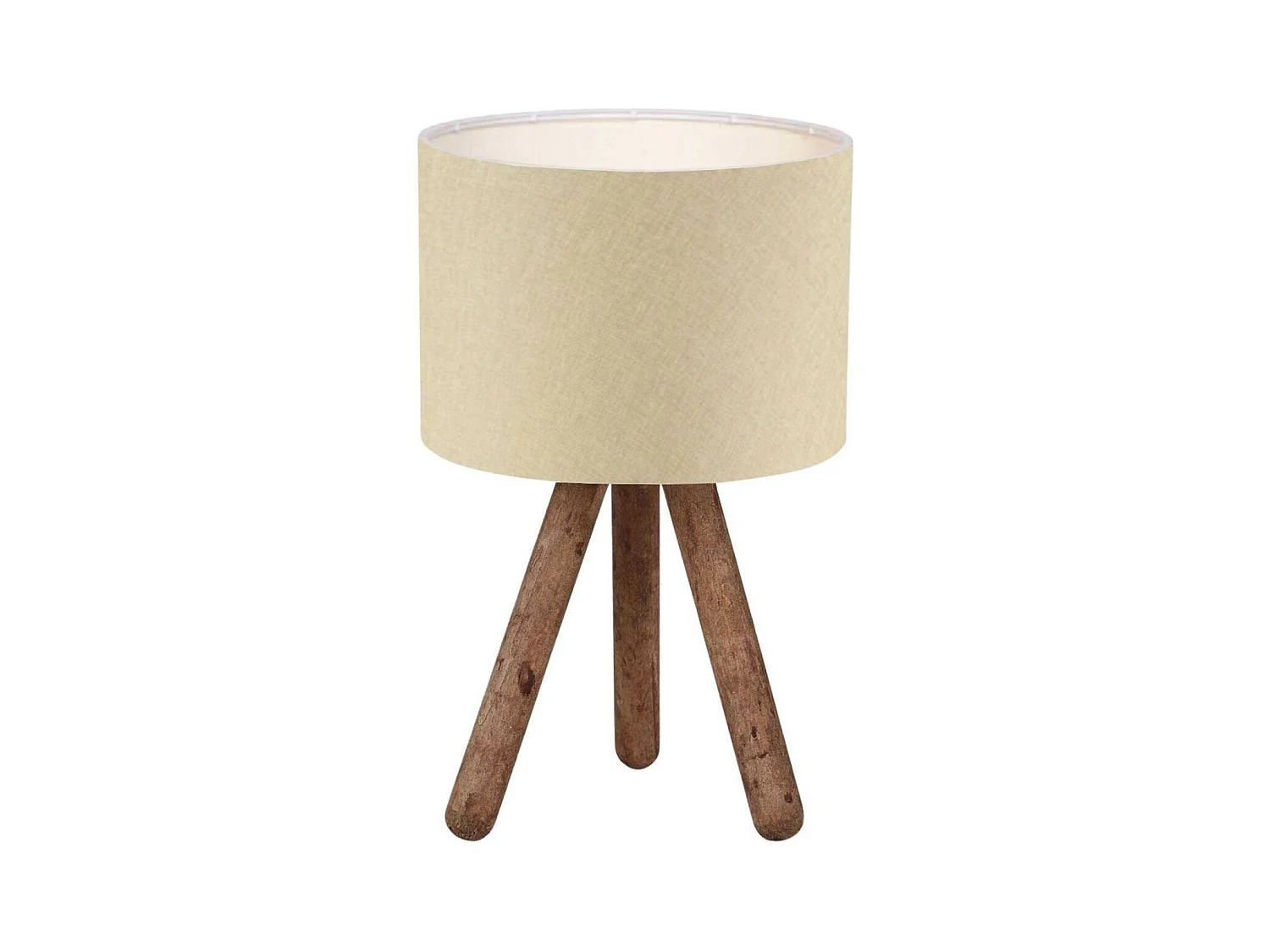 Lampe à poser en bois et tissu Carla