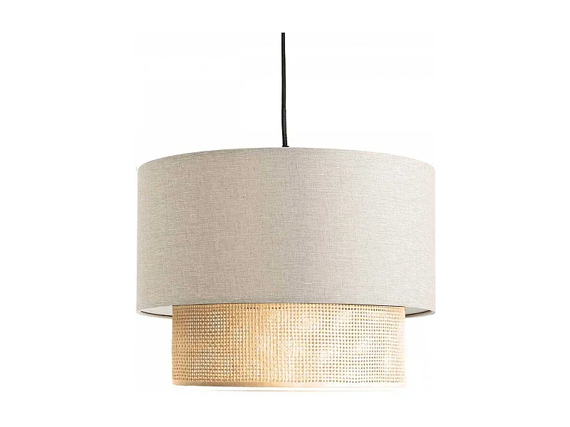 Suspension en tissu effet lin Nature