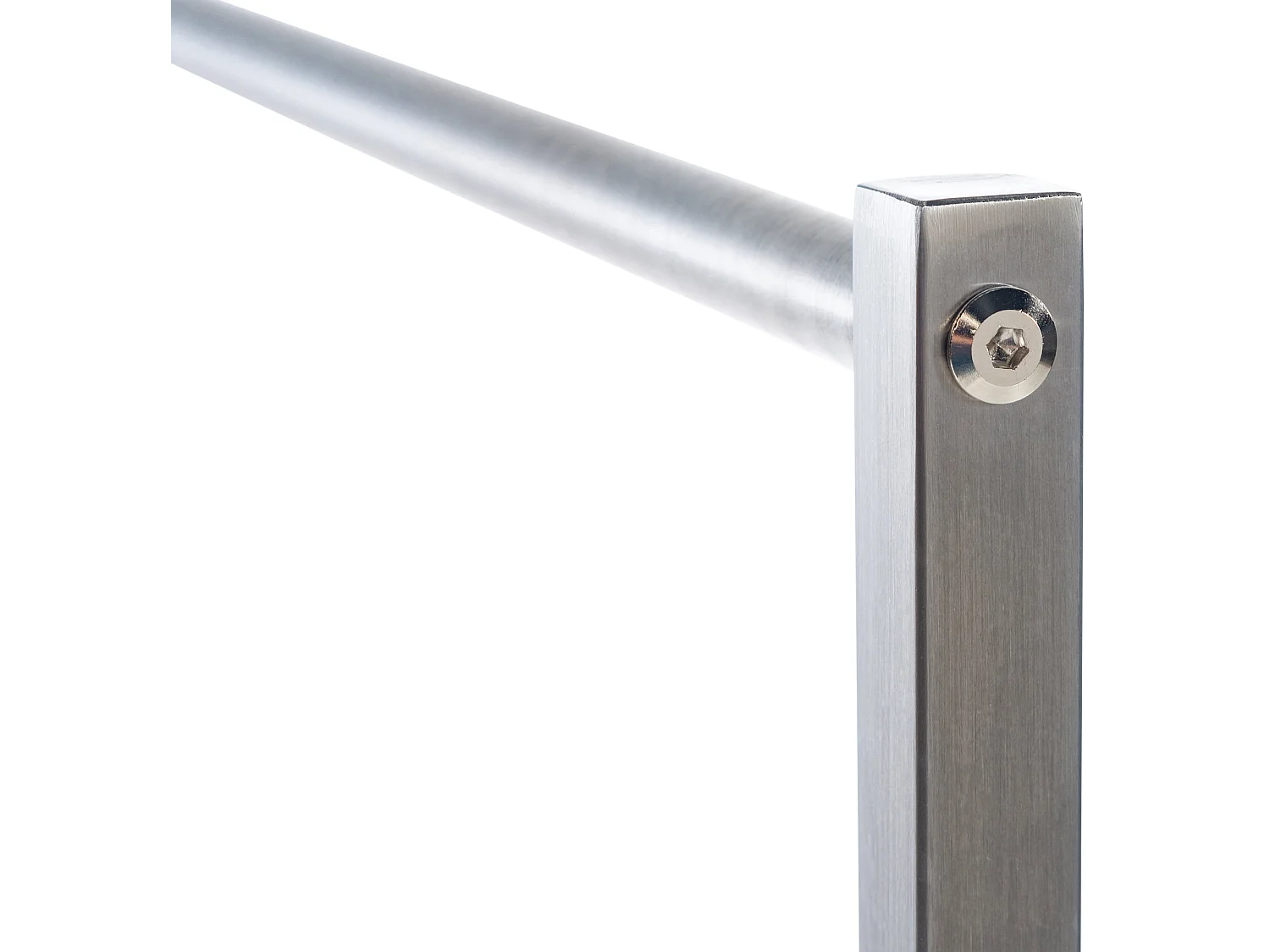 Portant à vêtement - Métal - 150x38x120 cm - Acier inoxydable - Lara