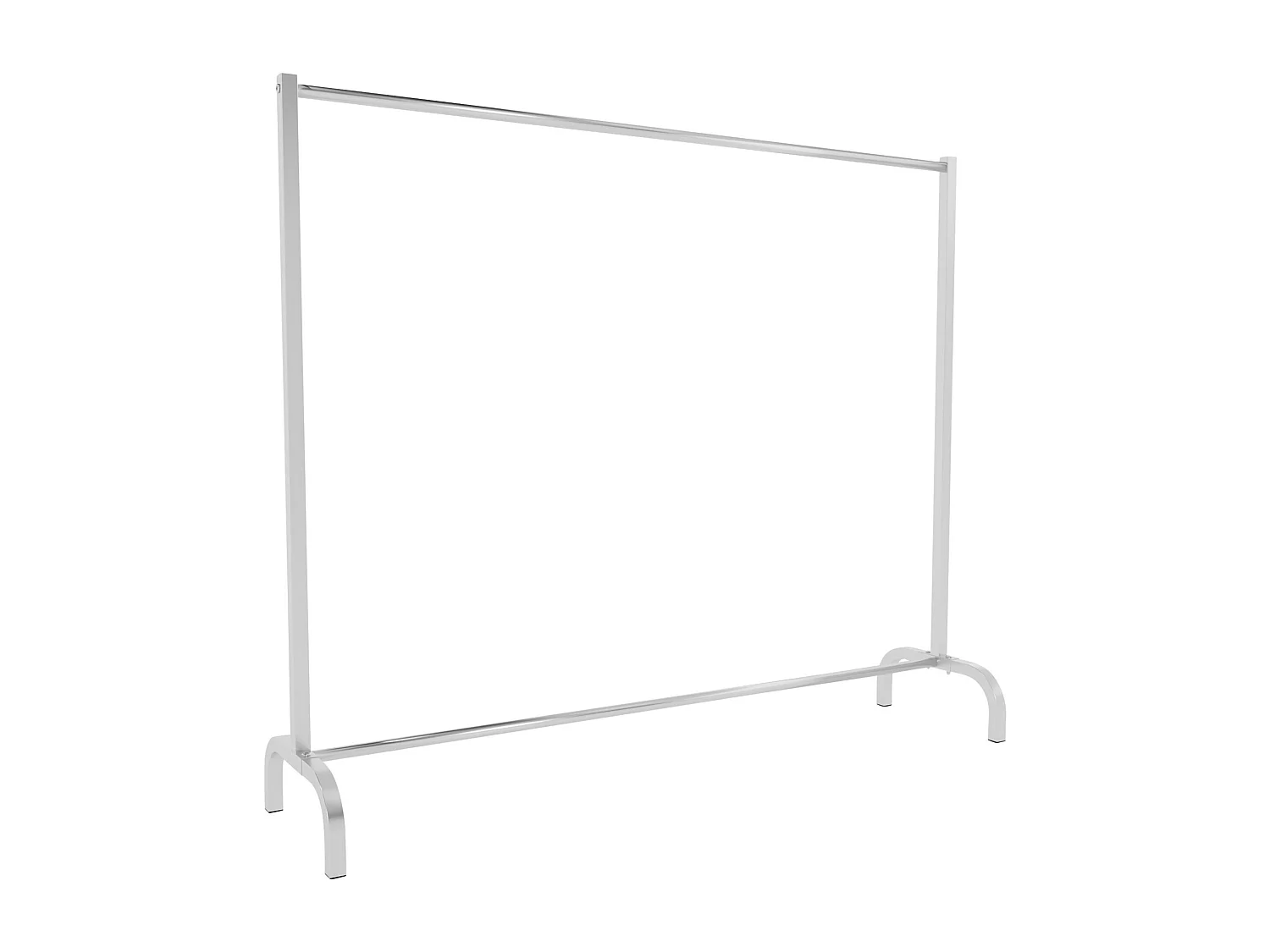 Portant à vêtement - Métal - 150x38x120 cm - Acier inoxydable - Lara