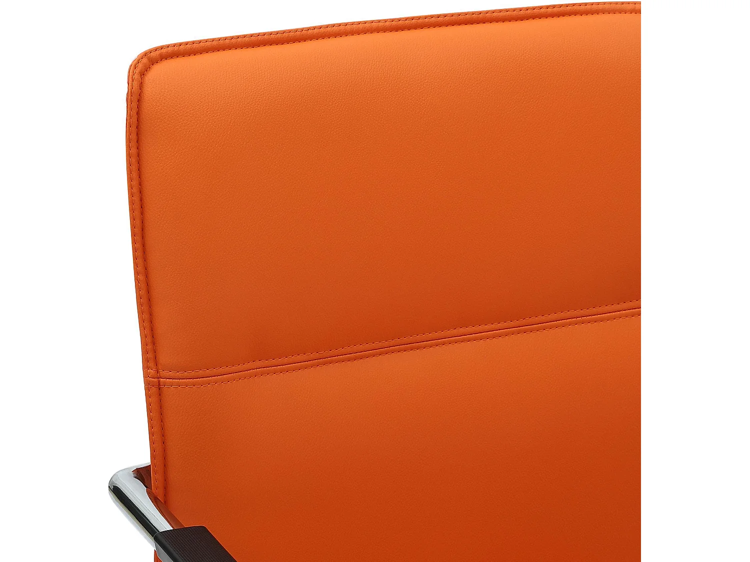 Lot de 2  chaises oscillantes - Similicuir & Nature - Orange - Seattle