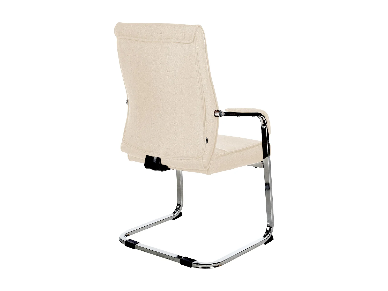 Freischwinger Stuhl - Stoff - creme - Hobart