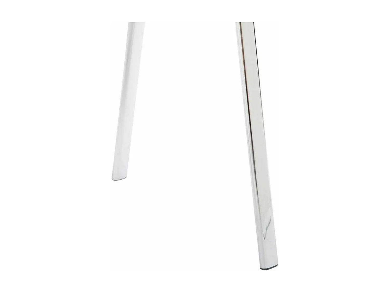 Lot de 4  Chaise de conférence - Similicuir & Métal chromé - Noir - Ken