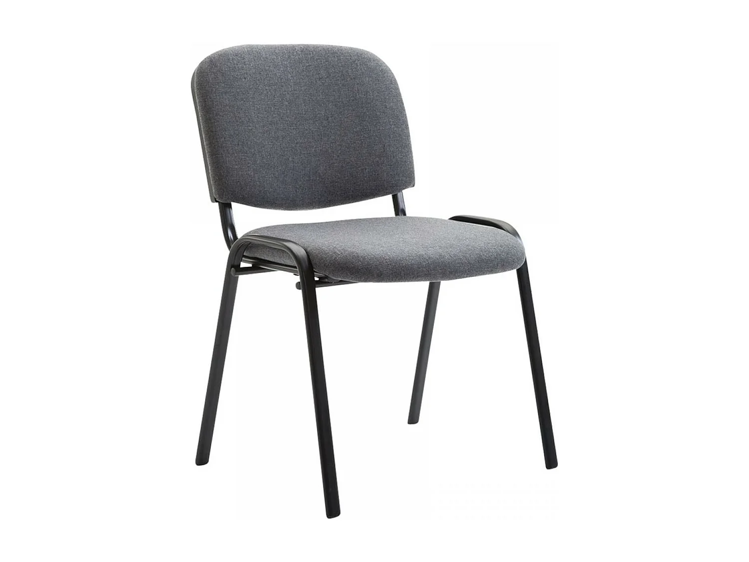 Lot de 12  Chaise de conférence - Tissu & Métal - Gris - Ken